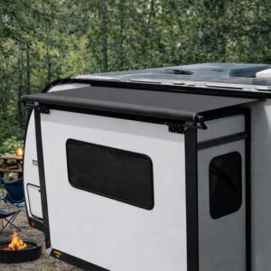 RV Slide Out Awning Kit – 61" Black Topper for RVs & Travel Trailers