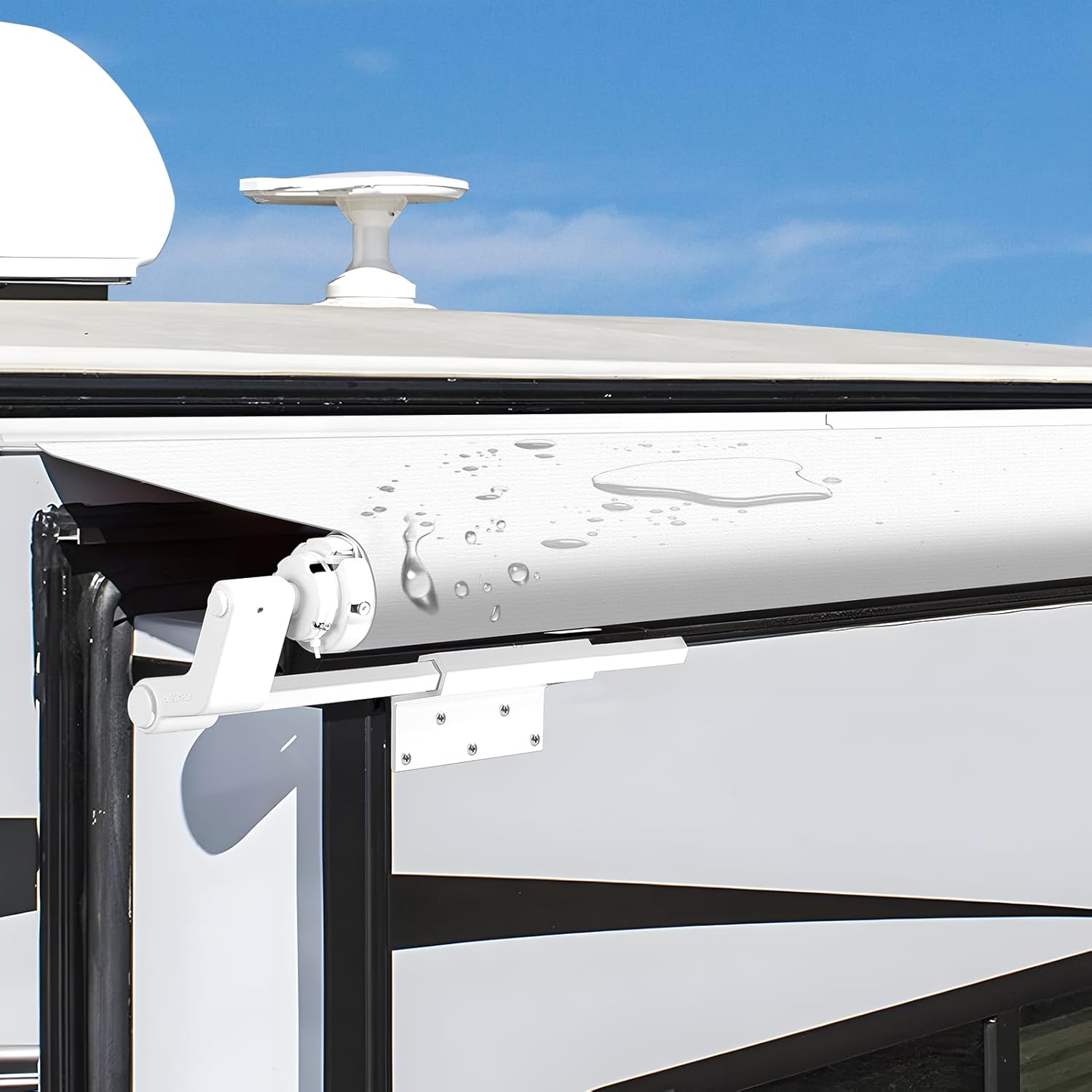 Kohree RV Slide Out Awning Fabric 51"x170" - White
