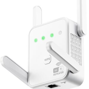 Gorzhesua 1200Mbps WiFi Extender, Dual Band Booster