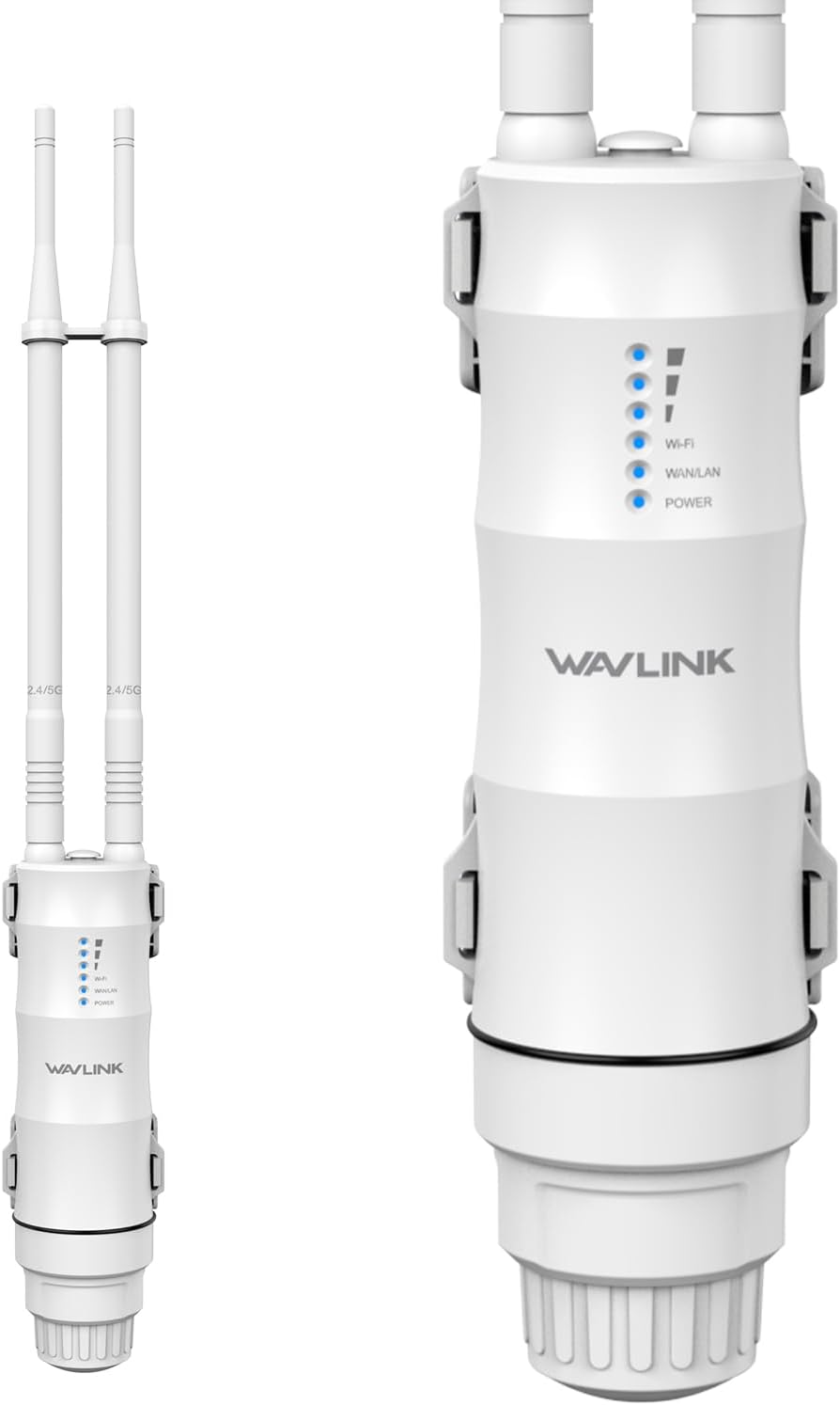 WAVLINK AC600 Outdoor WiFi Extender, PoE, Dual-Band, IP67