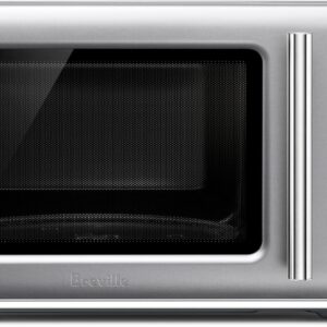 Breville Compact Wave Soft-Close Microwave, Silver