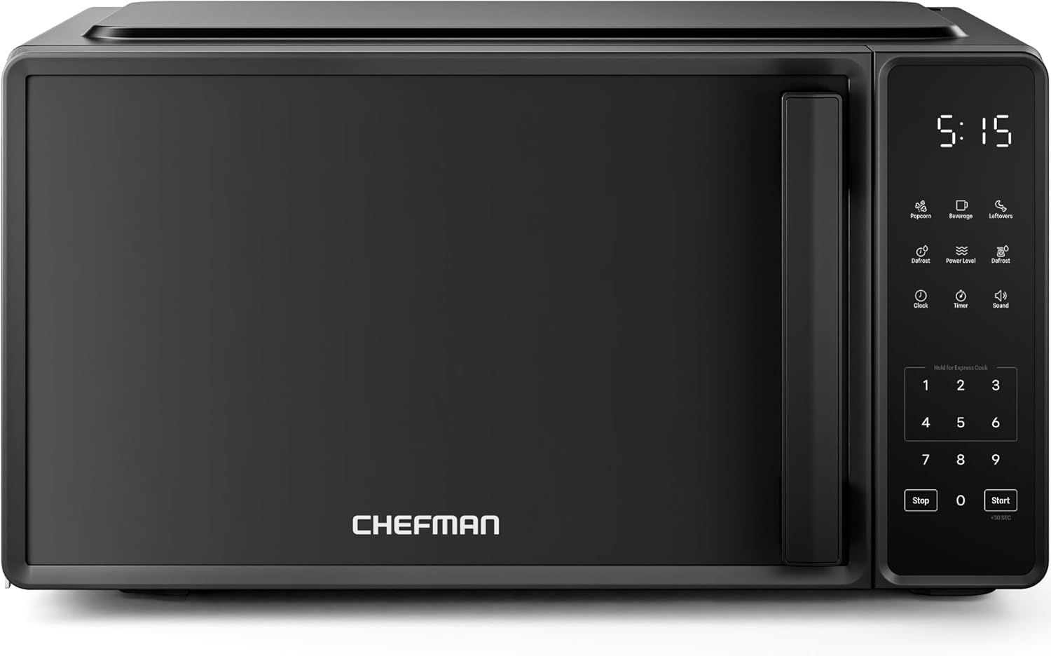 Chefman 0.7 Cu. Ft. 700W Microwave w/ 10 Power Levels - Black