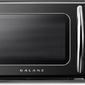 Galanz Retro 0.7 cu ft Countertop Microwave, Black