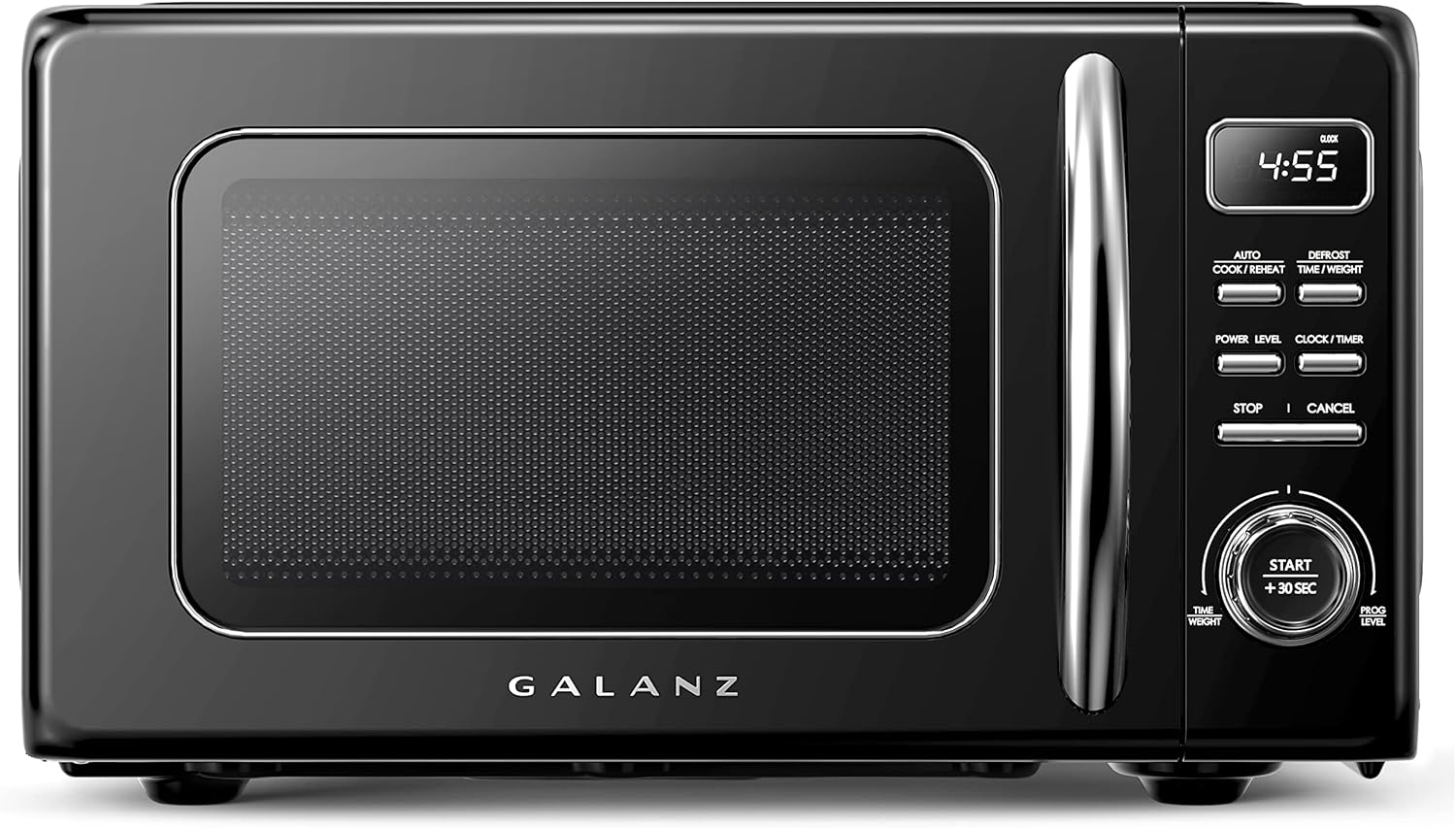 Galanz Retro 0.7 cu ft Countertop Microwave, Black