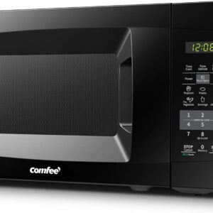 COMFEE' 0.7 cu.ft Countertop Microwave, 700W, Black