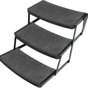 OKBA RV Step Covers, 3-Pack Gray Camper Stair Rugs