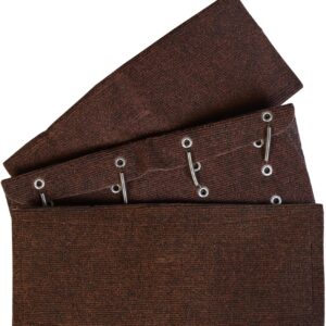 Jack Boss RV Step Covers 3-Pack, 22" Brown Camper Rugs