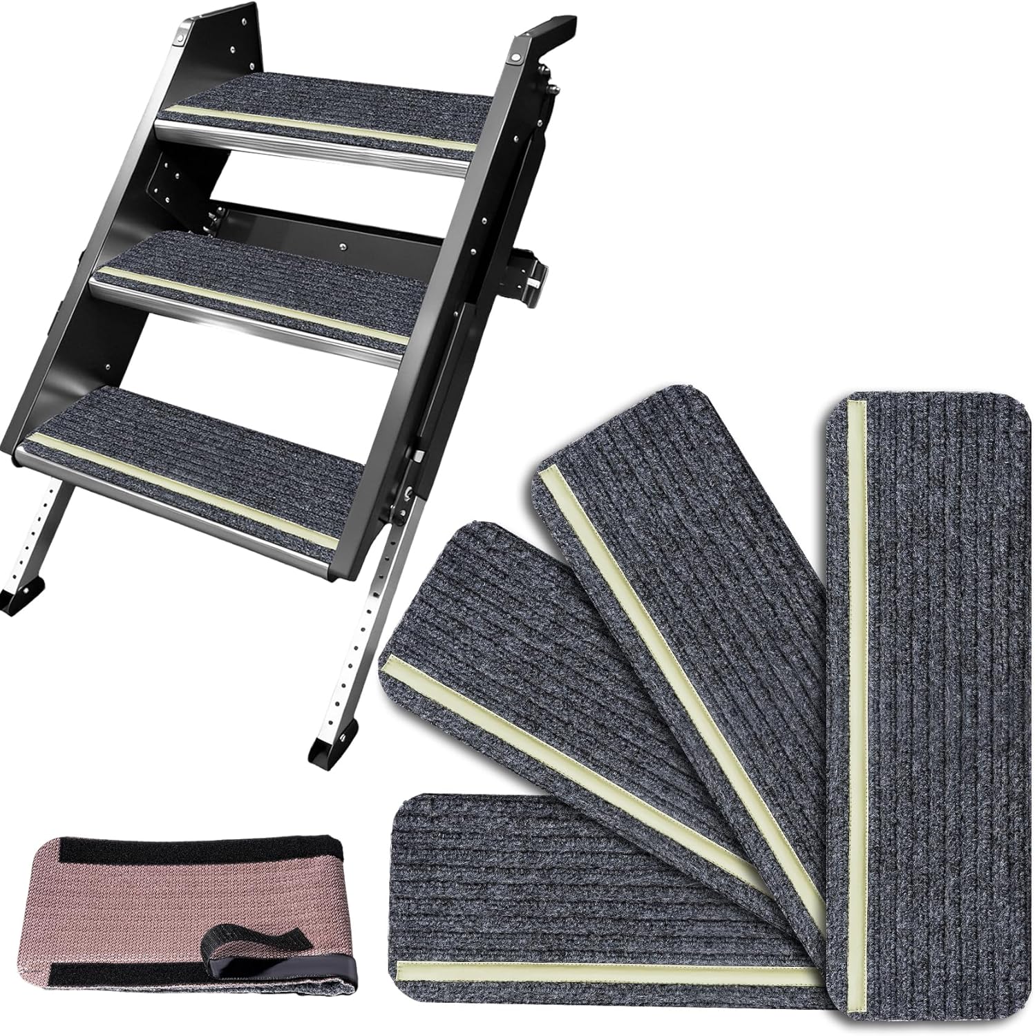 RV Step Covers 4 Pack – Non-Slip, Glow-in-Dark, Waterproof