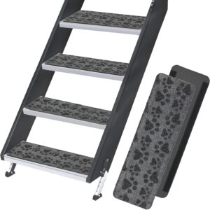 RV Step Covers 4-Pack - Non-Slip Camper Stair Rugs