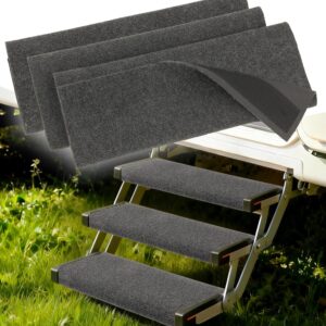 RUNROLE RV Step Covers - 3-Pack, 7-9" Deep, Fits 22" Wide
