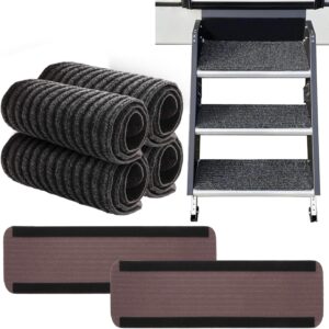 4 Pack RV Step Covers 24" Non-Slip Safety Rugs