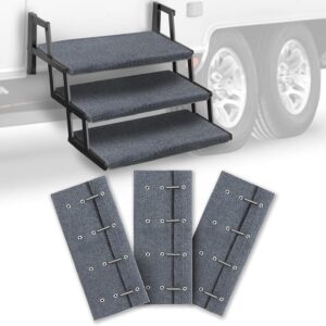 HOMEE RV Step Covers 3-Pack - Non-Slip Stair Rugs