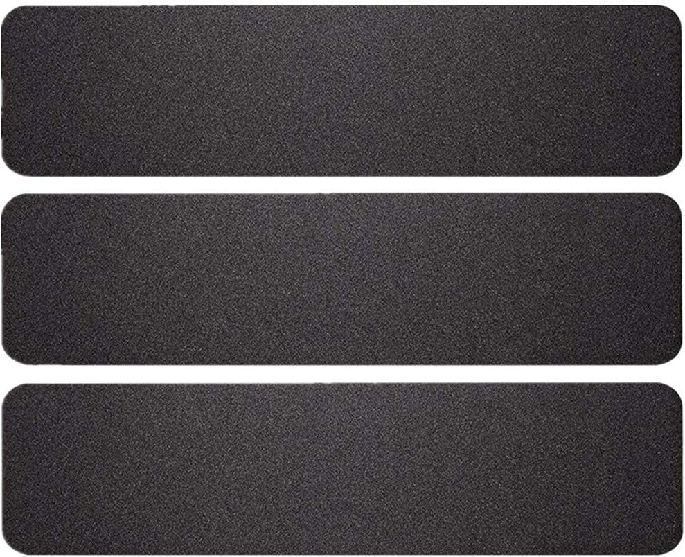 3-Pack 6" x 24" Non-Slip Stair Treads - Black