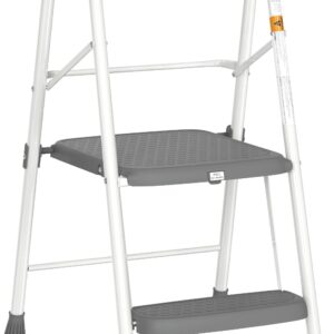 HBTower Kids 2-Step Safety Stool, Toddler Tower with Railing