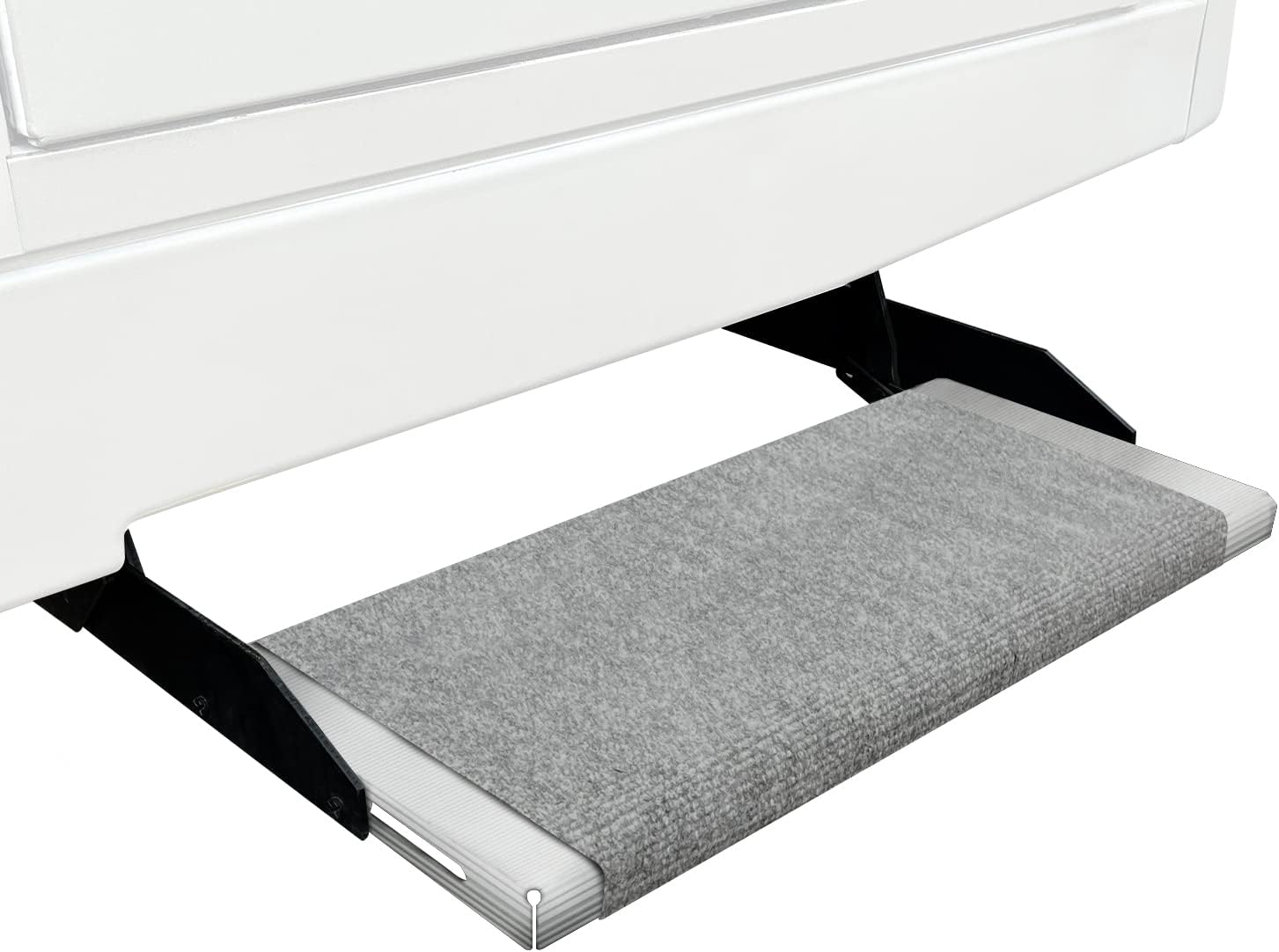 Prest-O-Fit RV Outrigger Step Rug - Castle Gray (23" W)