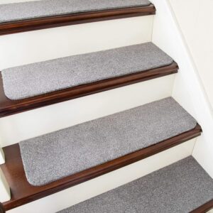 COSY HOMEER Stair Treads - Non-Slip Carpet Mats 4-Pack