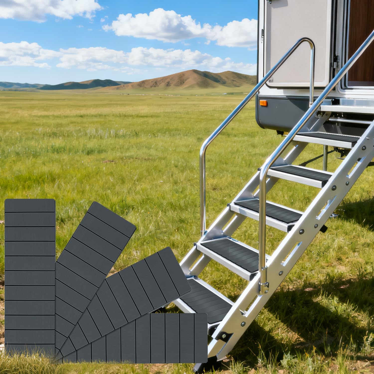 Upgraded RV Step Covers 4-Pack, EVA Foam Stair Treads