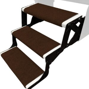 Prest-O-Fit RV Step Rug 3-Pack (18" W, Brown)