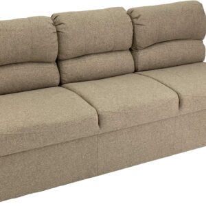 RecPro 72" RV Jackknife Sleeper Sofa w/ Console | Oatmeal Cloth