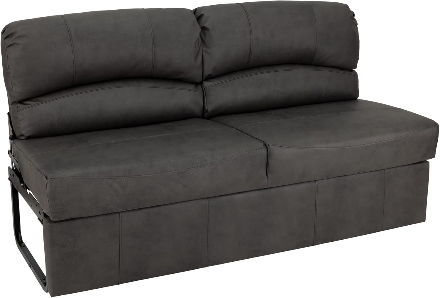 RecPro Charles RV Loveseat & Sleeper Sofa 72" Gunmetal