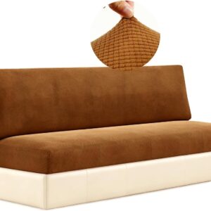 DIFEDO RV Couch Covers 2-Piece Stretch Slipcovers Brown