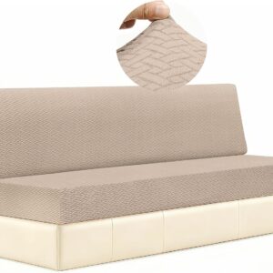 2-Pc RV Sofa Cover Set, Stretch Sofa Bed Protector (Khaki)