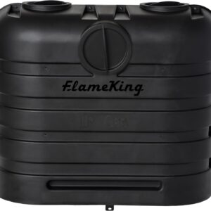 Flame King Dual 30LB Propane Tank Cover – Heavy-Duty Black