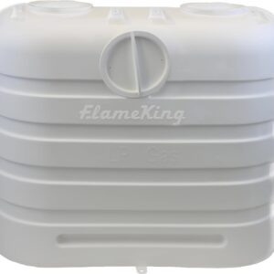 Flame King Dual 30LB Propane Tank Cover - White