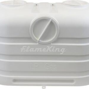 Flame King Dual 20LB Propane Tank Cover - White