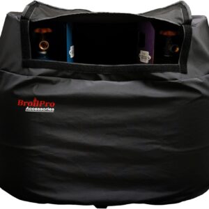 RV Propane Tank Cover – Dual 20lb Tanks – Black
