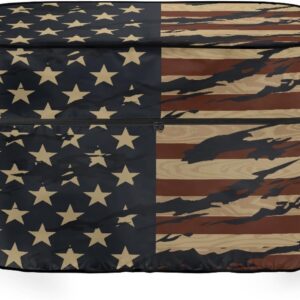 Retro American Flag RV Propane Tank Cover