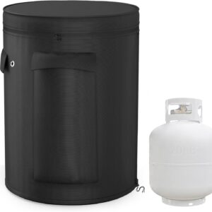 20lb Propane Tank Cover - Heavy-Duty Black Storage Sleeve