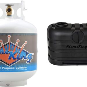 Flame King 20LB Propane Tank w/ OPD Valve & Heavy-Duty Cover