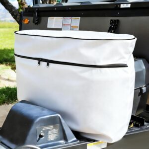 RV Propane Tank Cover - Fits 2x 20lb Tanks (White)