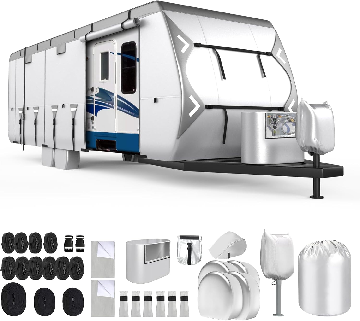 Mofeez 420D Travel Trailer Cover 30-33ft - RV Camper Cover