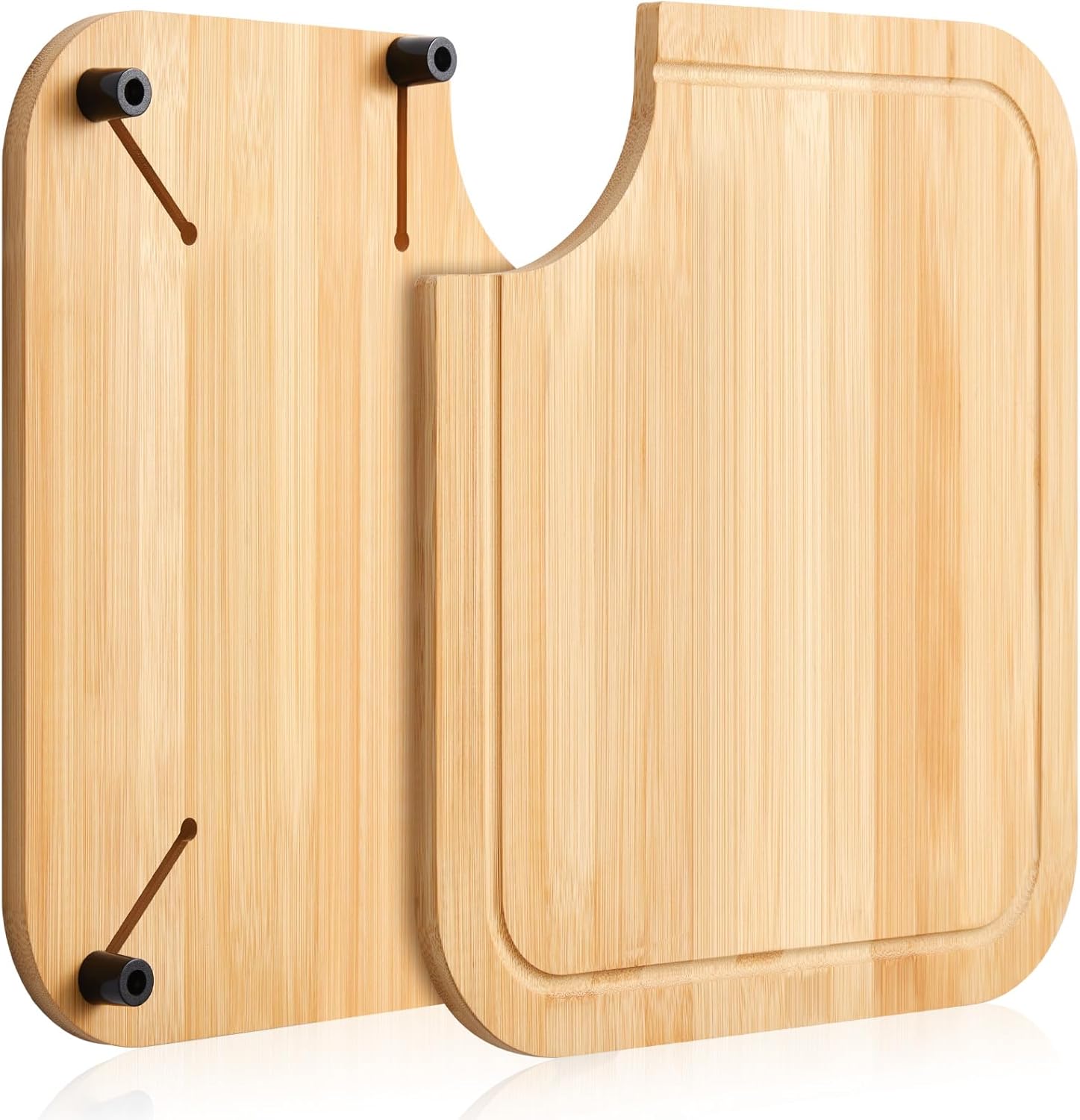 Ziliny RV Sink Cutting Board 14.5" x 12.5" Bamboo