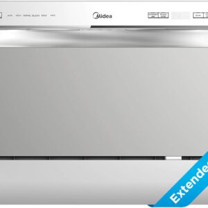 Midea MDC22P2ASS Countertop Dishwasher - 6 Settings, Silver