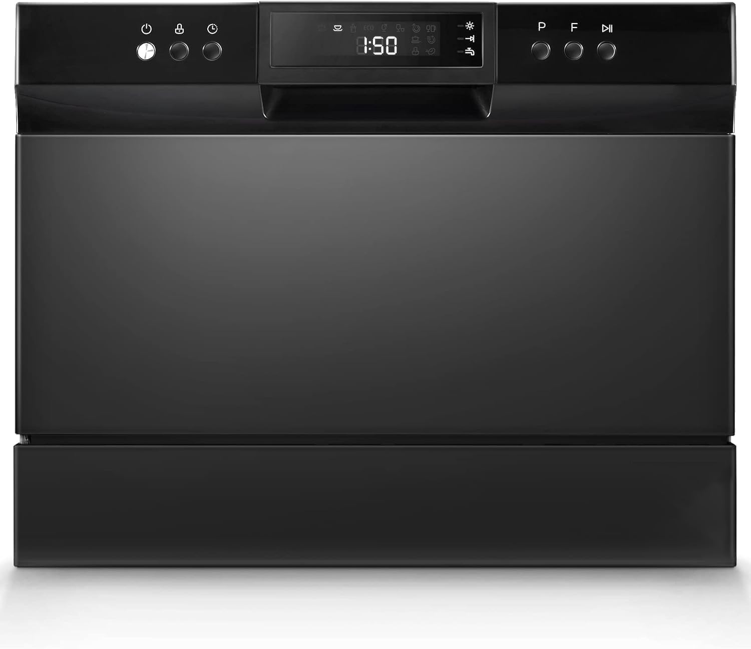 Portable Dishwasher, 6 Place Settings, Black