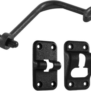 RV Cargo Door Latch Hook Kit - Black 90° Style