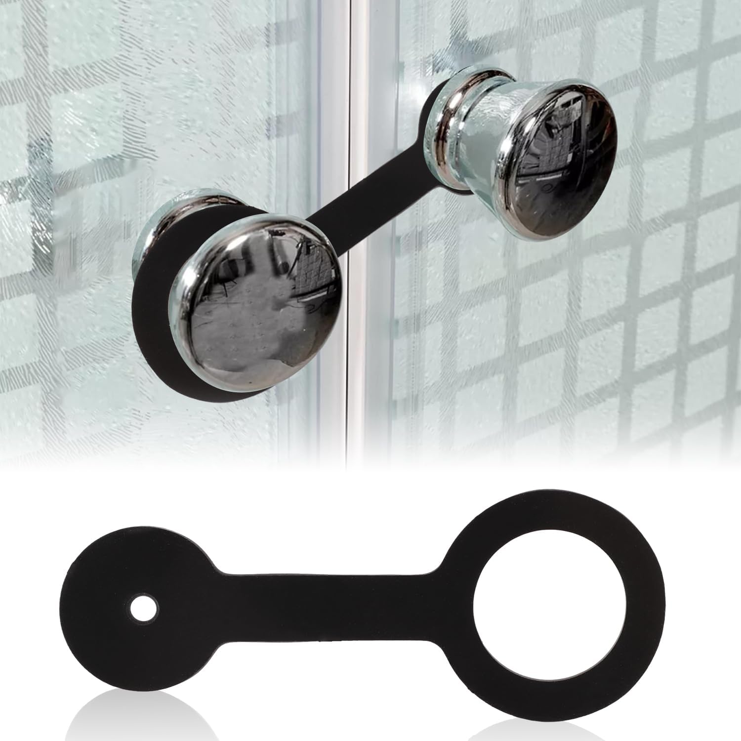 SAVITA RV Shower Door Latch Strap, 2-Pack Silicone Lock