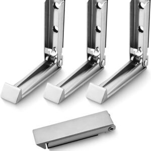 4 RV Door Holder Clips - Stainless Steel Baggage Latch