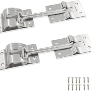 ESUDNT 4in Stainless Steel RV Door Holder Latch (2-Pack)