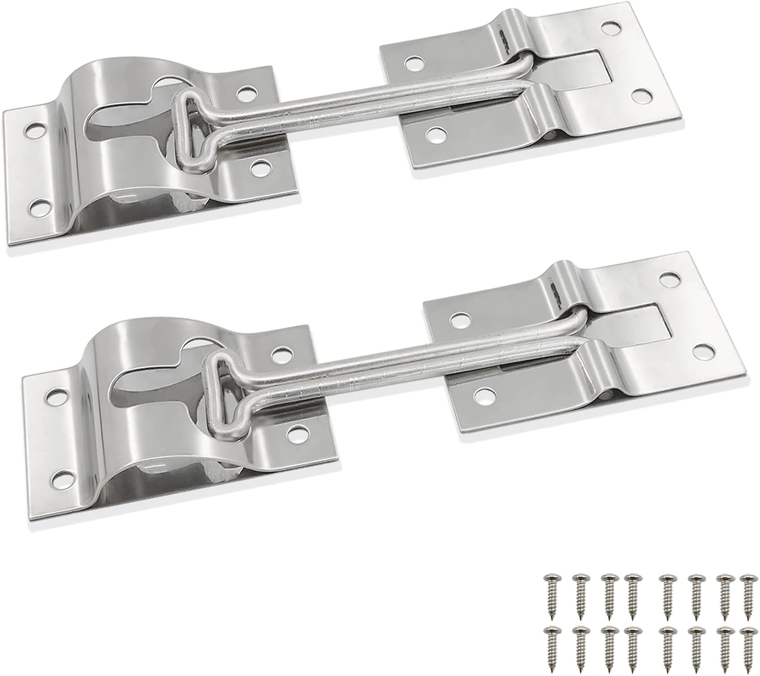 ESUDNT 4in Stainless Steel RV Door Holder Latch (2-Pack)