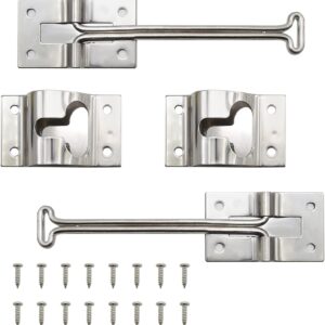2-Pc RV T-Style Door Holder, 304 Stainless Steel
