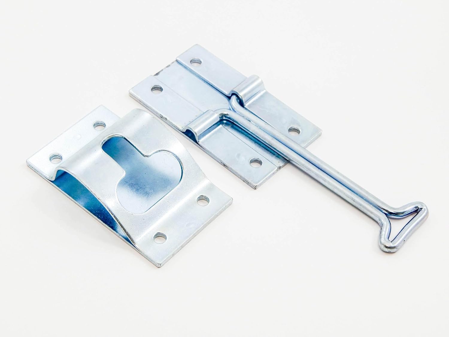 RV Trailer Door Holder, 4in Metal T-Style Catch, Zinc Plated