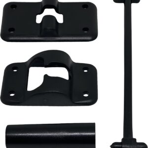 NU-SET RV Door Holder – Black, 6in Arm, 4-Pack
