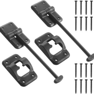 RV T-Style Door Holder (6") - Black (2-Pack)