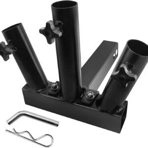 Heavy-Duty Hitch Mount Flag Pole Holder - Universal Fit