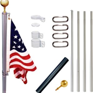 Ezpole Defender 21ft Inground Flag Pole Kit, USA-Made