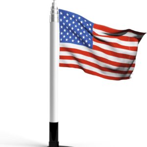 Camco 20' Telescoping RV Flagpole Kit w/ U.S. Flag
